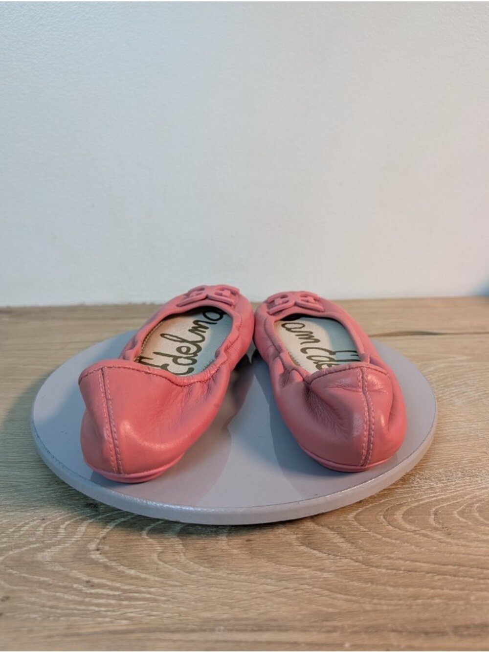 Sam Edelman Felicia Classic Ballet Flats Saddle Leather Pink Size 6 - Picture 4 of 7